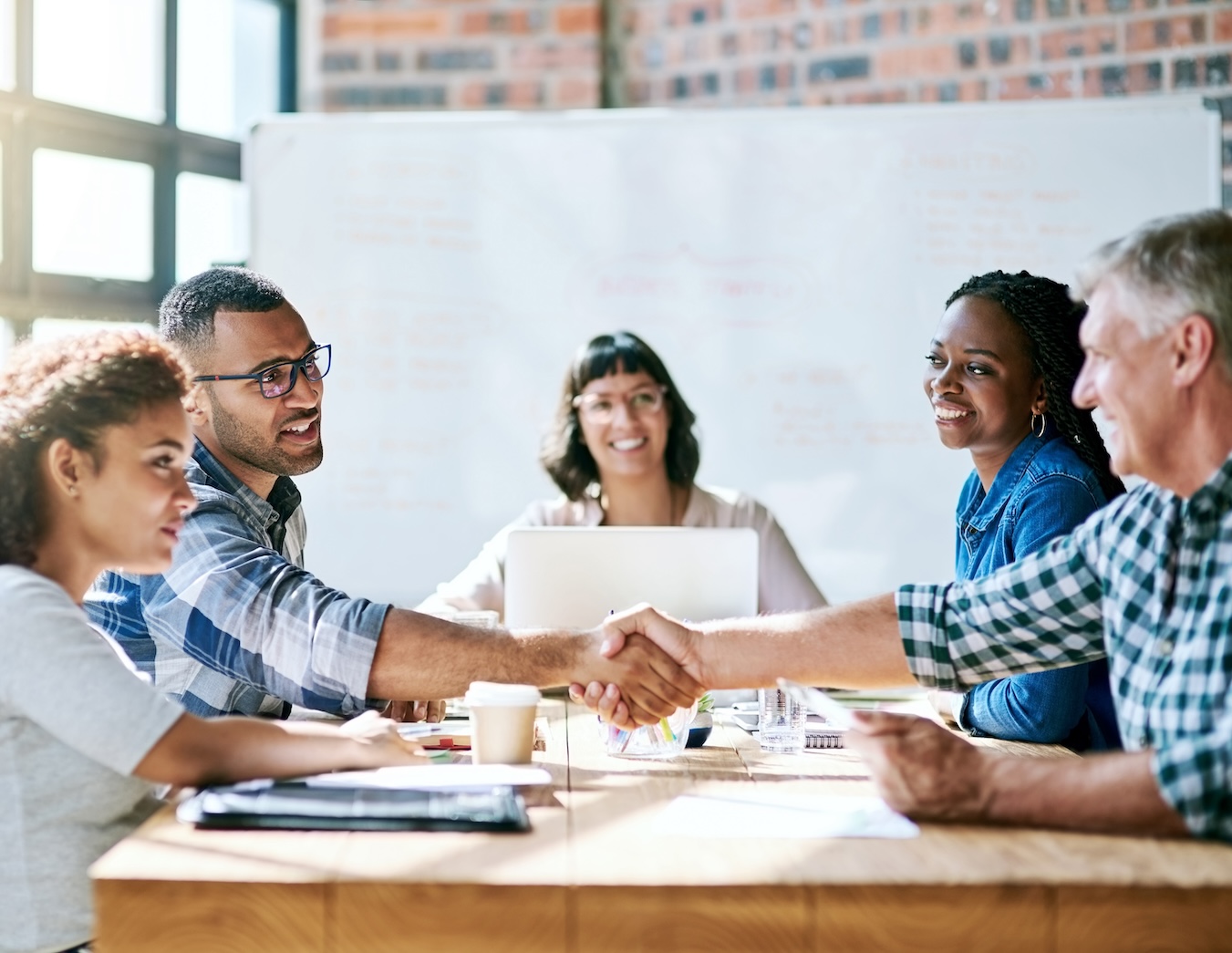Team of entreupreneurs collaborating
