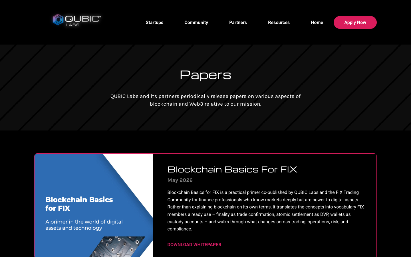 Qubic Labs papers library
